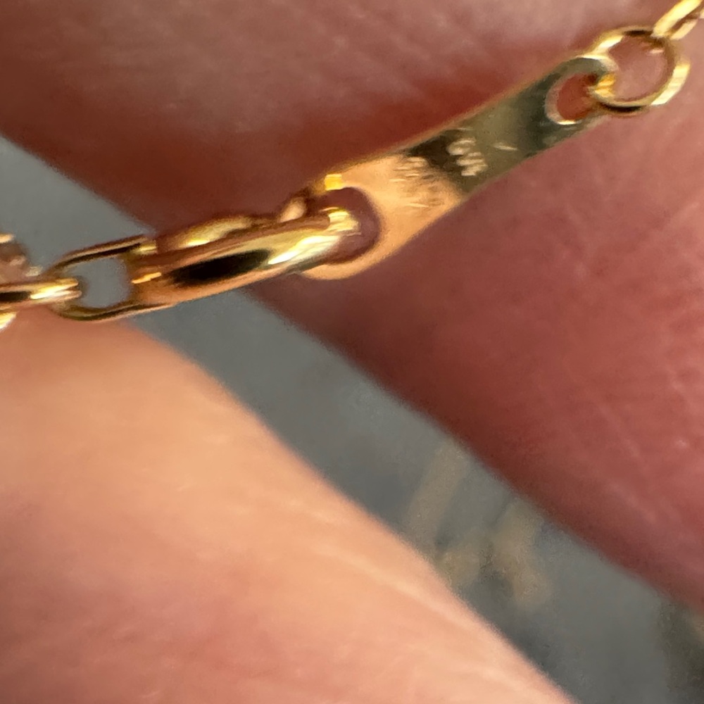 Sapphire heart 18k Elegant Necklace - Picture 4 of 5